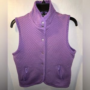 - Rafaella Size Medium Purple Vest